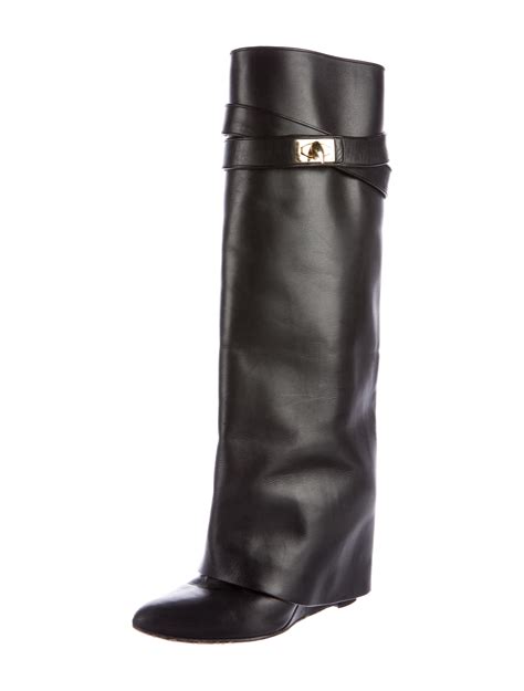 givenchy foldover boots|givenchy shark fold over boots.